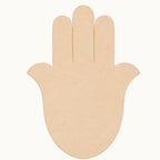 Wooden Hamsa Hand Mosaic Base – 6mm Birchwood Ply Craft Blank (28cm x 18cm) Garden Décor Projects
