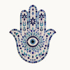 Wooden Hamsa Hand Mosaic Base – 6mm Birchwood Ply Craft Blank (28cm x 18cm) Garden Décor Projects