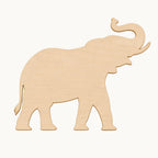 Wooden Elephant Mosaic Base – 6mm Birchwood Ply Craft Blank (23cm x 18cm) Garden Décor Projects