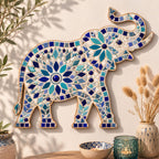 Wooden Elephant Mosaic Base – 6mm Birchwood Ply Craft Blank (23cm x 18cm) Garden Décor Projects