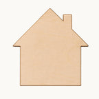 Wooden House Mosaic Base – 6mm Birchwood Ply Craft Blank Two Sizes Garden Décor Projects