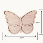 Medium Laser Cut Wooden Butterfly Mosaic Base | 22cm Craft Shape for Broken China