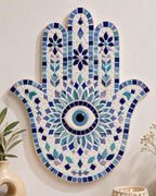 Wooden Hamsa Hand Mosaic Base – 6mm Birchwood Ply Craft Blank (28cm x 18cm) Garden Décor Projects