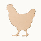 Wooden Rooster Mosaic Base – 6mm Birchwood Ply Craft Blank (21cm x 19cm) Garden Décor Projects
