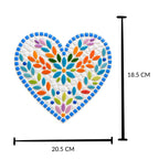 Scandi Folk Art Collection - Heart Mosaic Kit DIY Mosaic Craft Kit | Nordic Folk Art | Beginner Mosaic Kit | Suitable for beginners