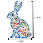 Scandi Folk Art Collection - Hare Mosaic Kit DIY Mosaic Craft Kit | Nordic Folk Art | Beginner Mosaic Kit | Suitable for beginners.