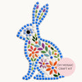 Scandi Folk Art Collection - Hare Mosaic Kit DIY Mosaic Craft Kit | Nordic Folk Art | Beginner Mosaic Kit | Suitable for beginners.