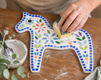 Scandi Folk Art Collection - Dala Horse Mosaic Kit DIY Mosaic Craft Kit | Nordic Folk Art | Beginner Mosaic Kit | Suitable for beginners