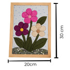 Fabric Mosaic Kit | Wildflower Garden Kinusaiga Craft | Beginner No Sew Art