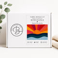 Box Clever Sunrise Fabric Mosaic Kit | Kinusaiga Inspired, Beginner Friendly | Includes Fabrics and Frame