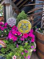 Golden Sunshine Flower Pop Garden Flower Mosaics - DIY Mosaic Craft Kit - Perfect Gift Idea