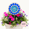Jaipur Blue Flower Pop Mosaic Kit – DIY Garden Mosaic Craft Kit for Beginners
