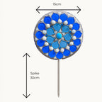 Jaipur Blue Flower Pop Mosaic Kit – DIY Garden Mosaic Craft Kit for Beginners