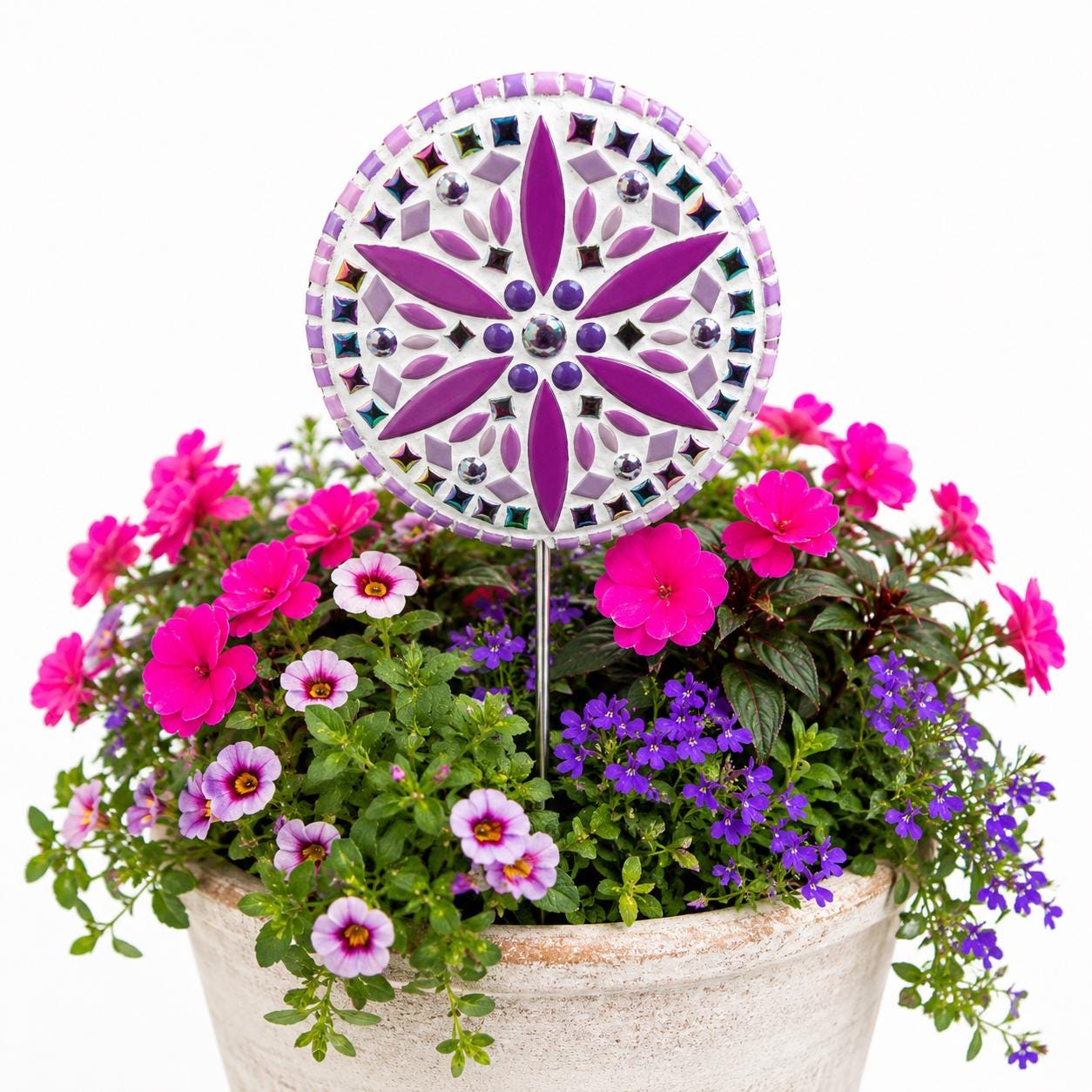 Lavender Dreams Flower Pop Mosaic Kit – DIY Garden Mosaic Craft Kit for Beginners