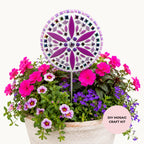 Lavender Dreams Flower Pop Mosaic Kit – DIY Garden Mosaic Craft Kit for Beginners