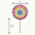 Rainbow Bloom Flower Pop Mosaic Kit – DIY Garden Mosaic Craft Kit for Beginners