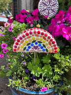 Little Rainbow Flower Pop Mosaic Kit – DIY Garden Mosaic Craft Kit for Beginners