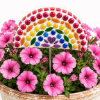 Little Rainbow Flower Pop Mosaic Kit – DIY Garden Mosaic Craft Kit for Beginners