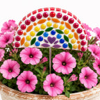 Little Rainbow Flower Pop Mosaic Kit – DIY Garden Mosaic Craft Kit for Beginners