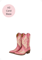 Collage Art Kit | Create Your Own Poster | Wild at Heart Cowgirl Floral | Perfect Gift Idea