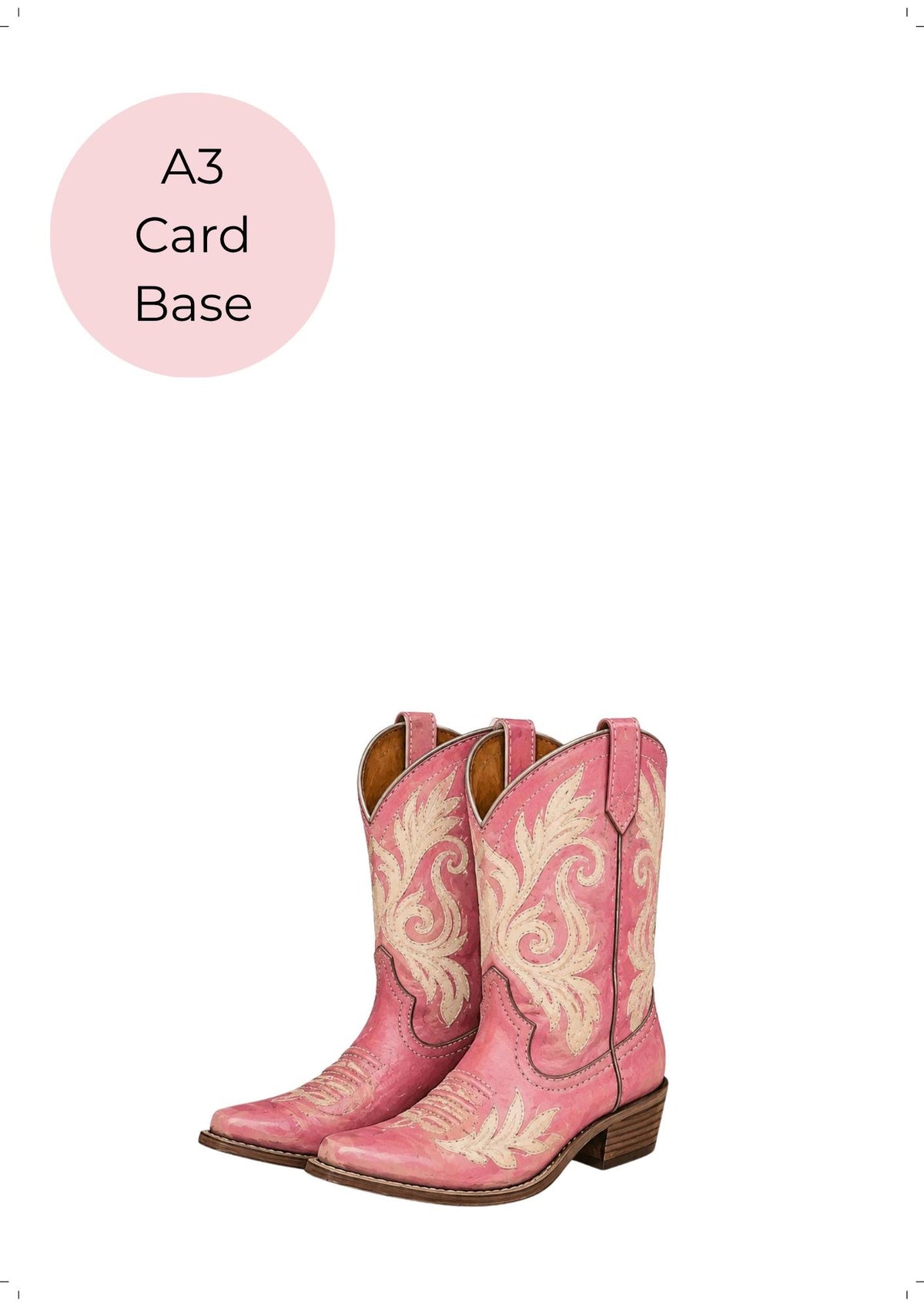 Collage Art Kit | Create Your Own Poster | Wild at Heart Cowgirl Floral | Perfect Gift Idea