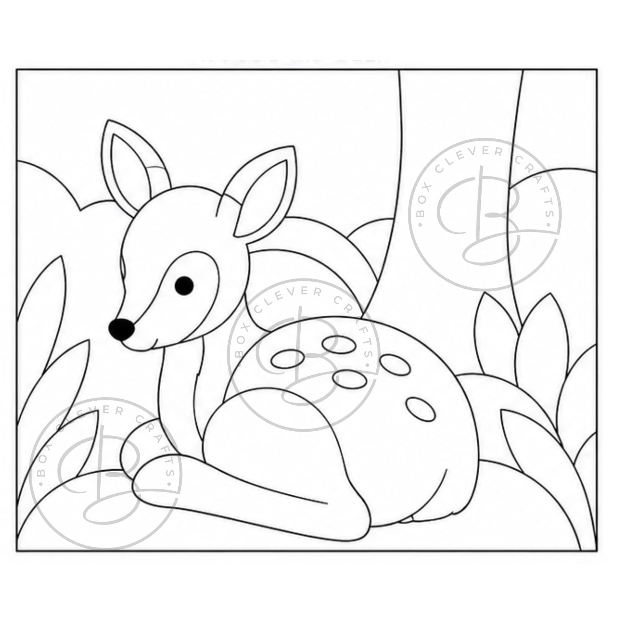 Woodland Animal Kinusaiga Supplies | Fabric Mosaic Templates | Foam Board | Kinusaiga Tools | Simply Add Your Own Fabrics