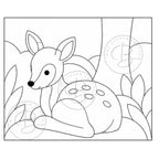 Woodland Animals Kinusaiga Patterns | Fox, Owl, Deer, Squirrel Fabric Mosaic Templates (PDF Download)