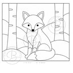 Woodland Animals Kinusaiga Patterns | Fox, Owl, Deer, Squirrel Fabric Mosaic Templates (PDF Download)