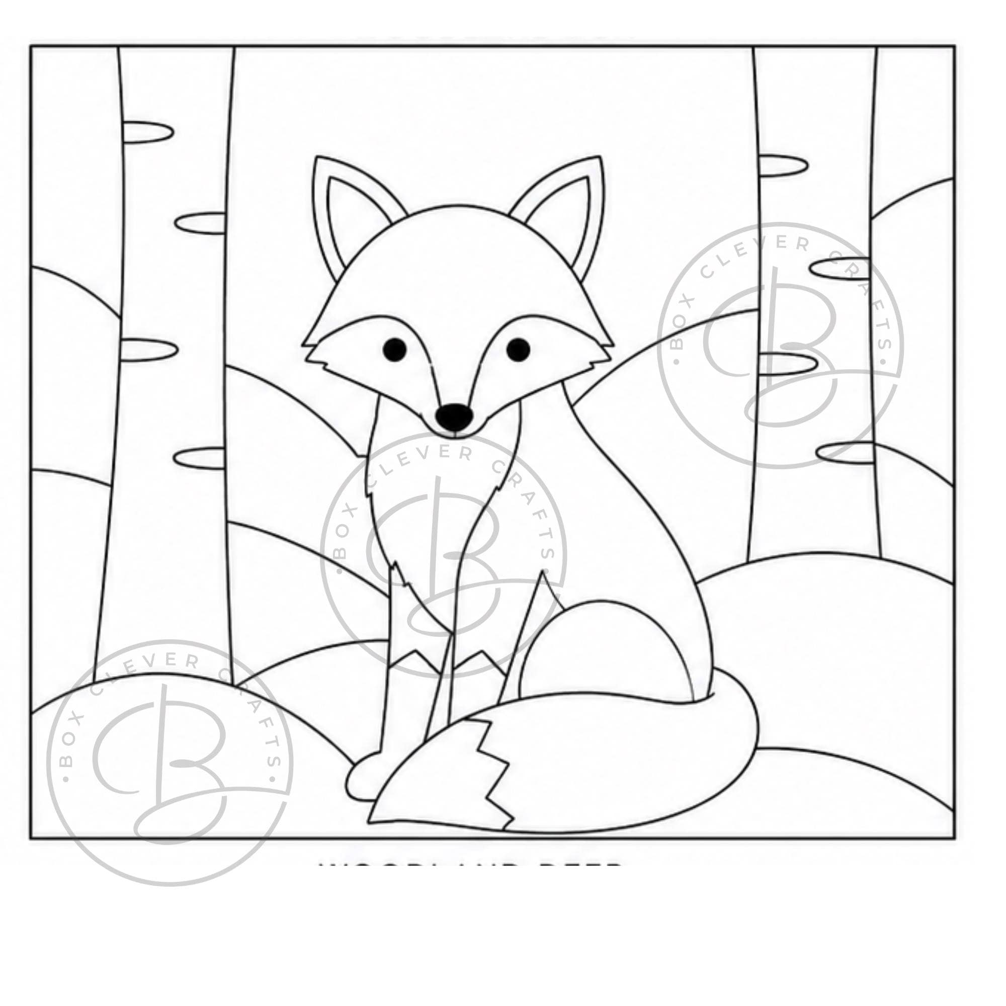 Woodland Animals Kinusaiga Patterns | Fox, Owl, Deer, Squirrel Fabric Mosaic Templates (PDF Download)