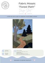 Fabric Mosaic Kit | Forest Path Kinusaiga Craft | No Sew Art (Beginner Friendly)
