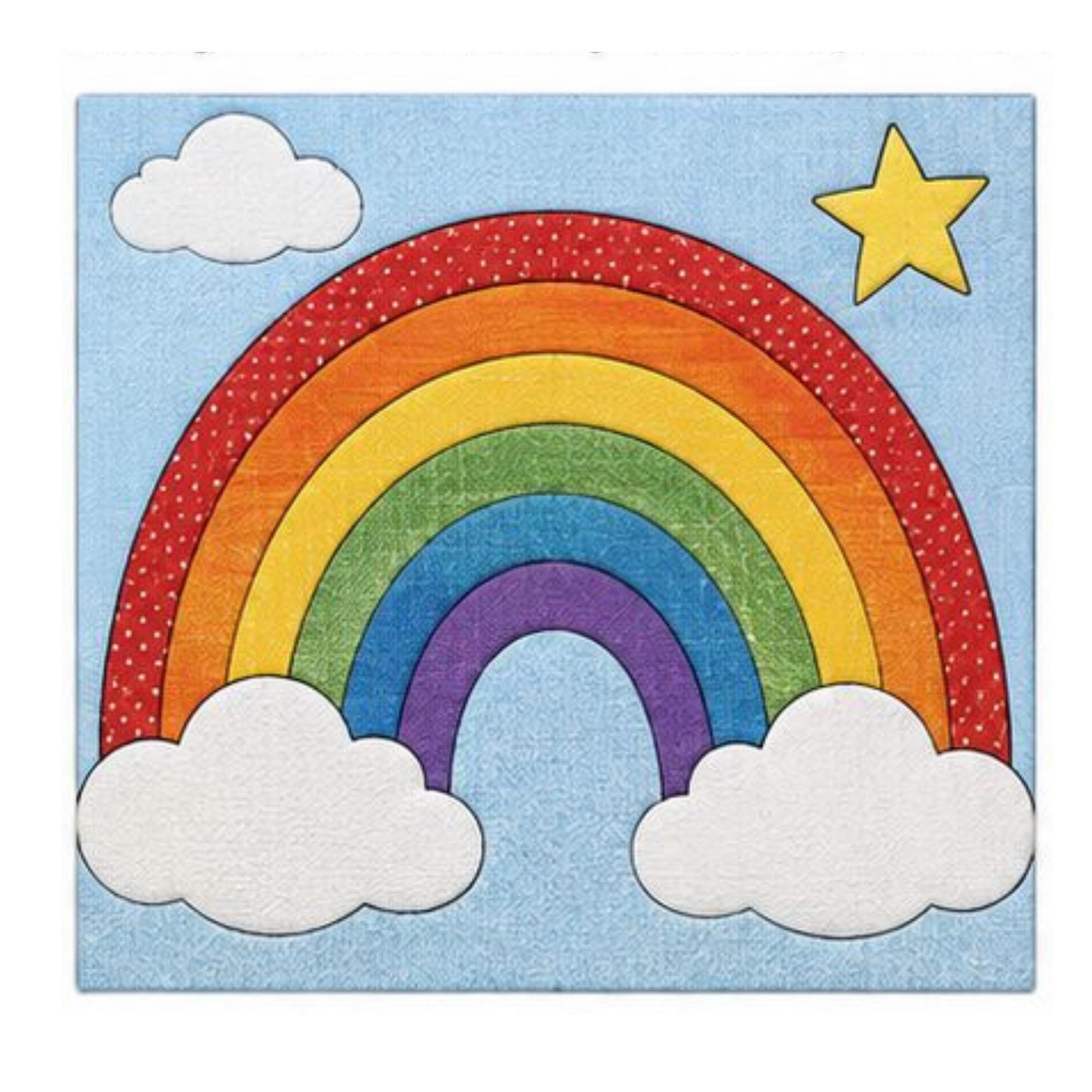 Children’s Fun Fabric Mosaic Patterns | Kinusaiga Craft Board | Nursery Wall Art | 20cm Square | Beginner Fabric Craft