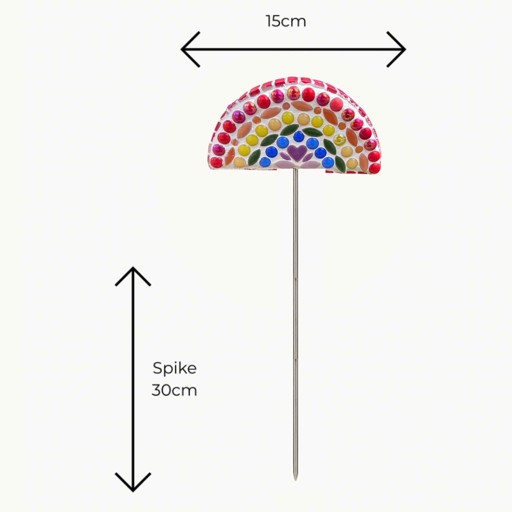 Little Rainbow Flower Pop Mosaic Kit – DIY Garden Mosaic Craft Kit for Beginners
