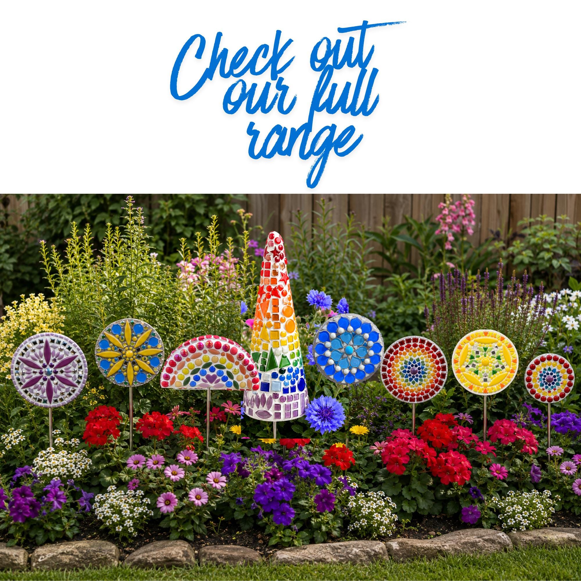 Lavender Dreams Flower Pop Mosaic Kit – DIY Garden Mosaic Craft Kit for Beginners