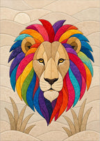 Fabric Mosaic Kit | Kinusaiga Inspired Magestic, Beginner Friendly | Includes Fabrics and Frame