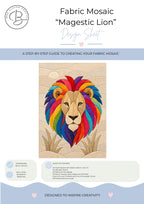 Fabric Mosaic Kit | Kinusaiga Inspired Magestic, Beginner Friendly | Includes Fabrics and Frame
