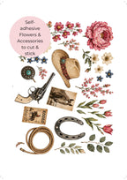 Collage Art Kit | Create Your Own Poster | Wild At Heart Cowboy Boots | Perfect Gift Idea