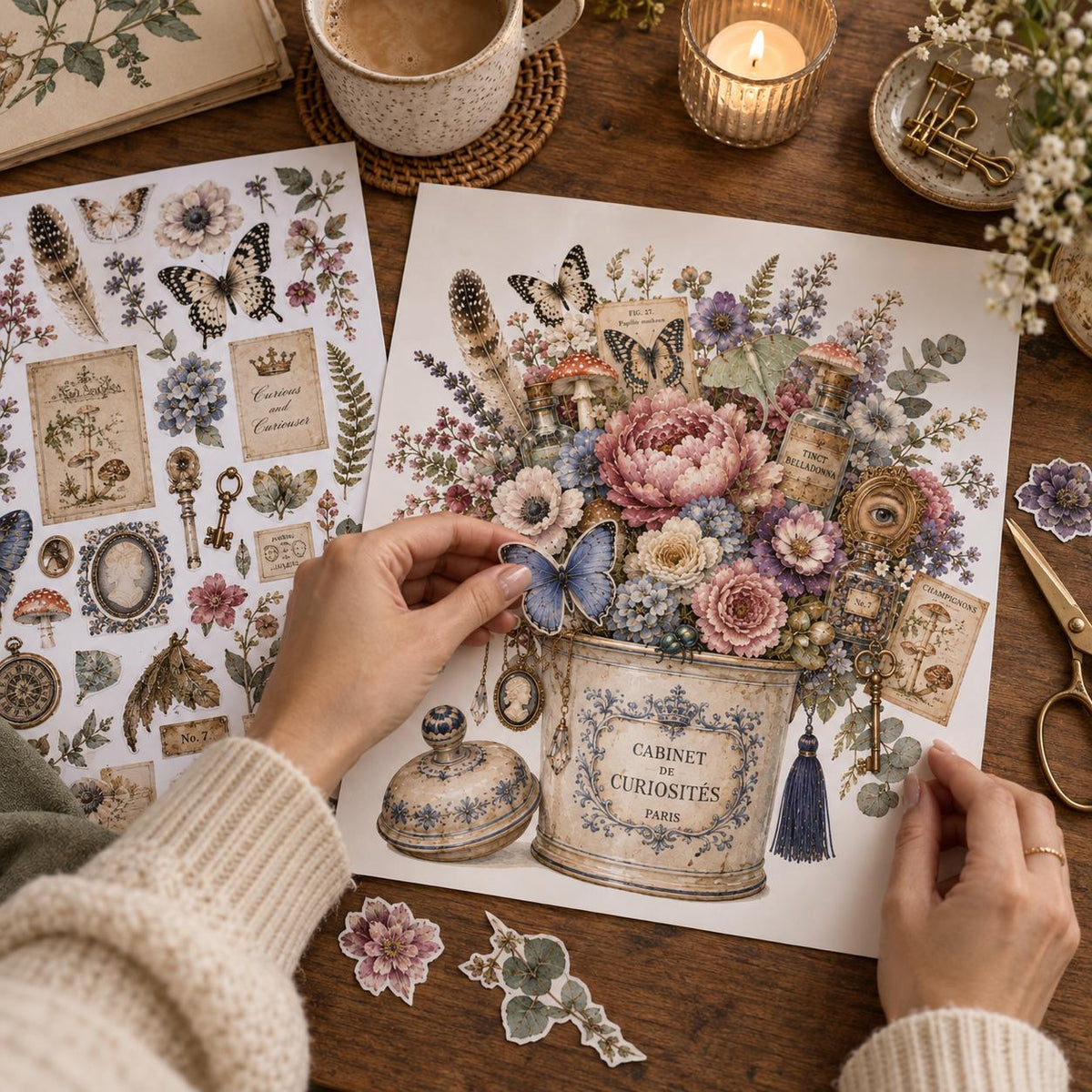 Collage Art Kit | Create Your Own Poster | Courious and Couriouser | Perfect Gift Idea