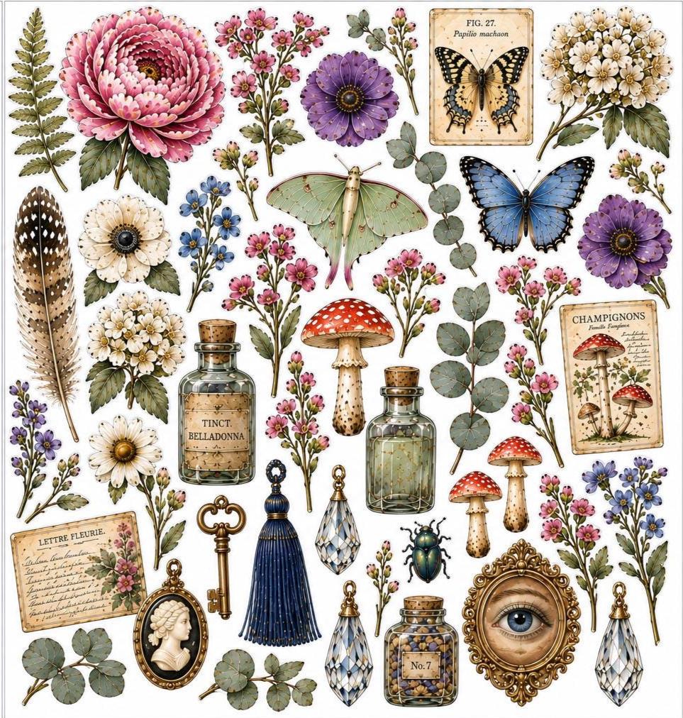 Collage Art Kit | Create Your Own Poster | Courious and Couriouser | Perfect Gift Idea