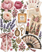 Collage Art Kit | Create Your Own Poster | Ooh La La French Handbag | Perfect Gift Idea