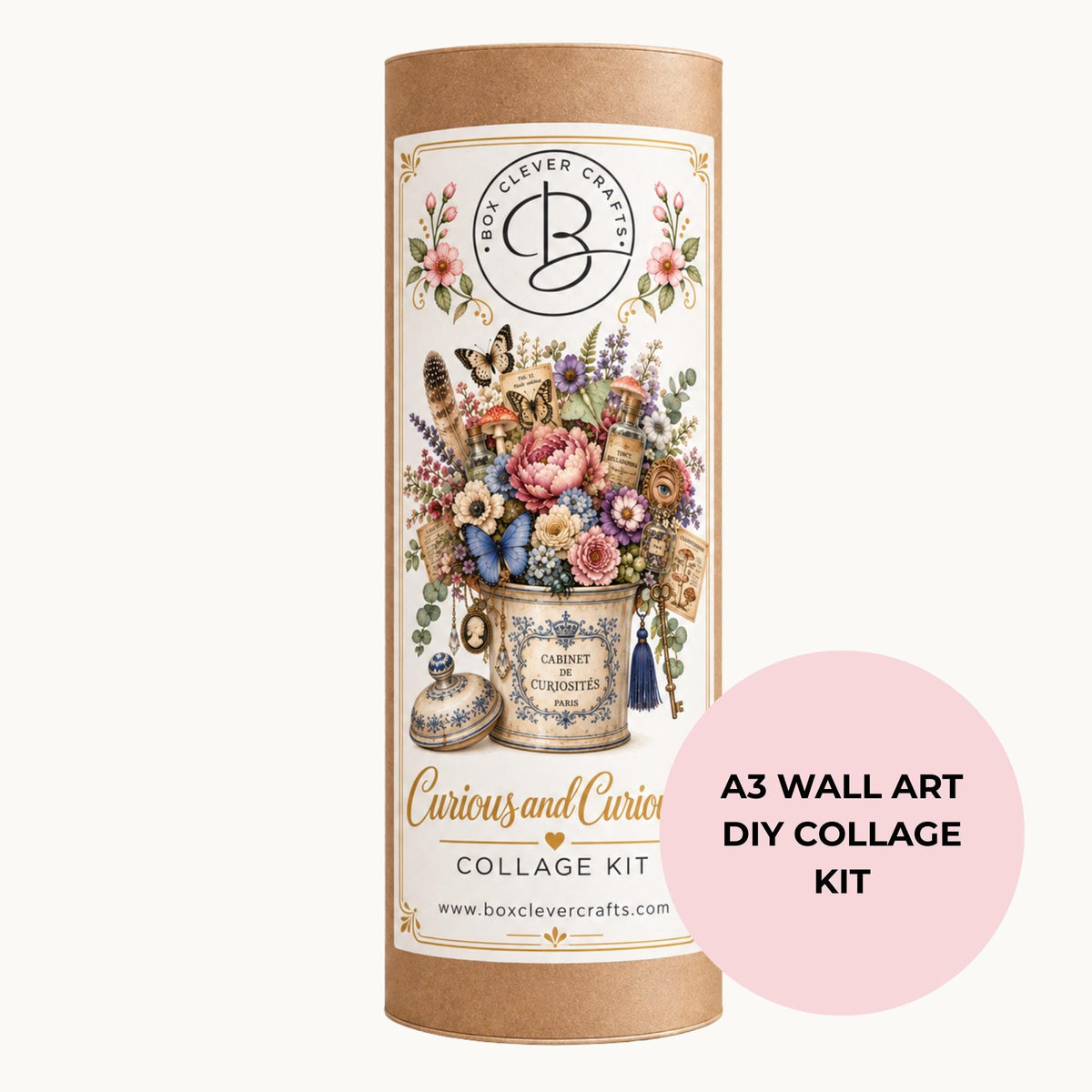 Collage Art Kit | Create Your Own Poster | Courious and Couriouser | Perfect Gift Idea