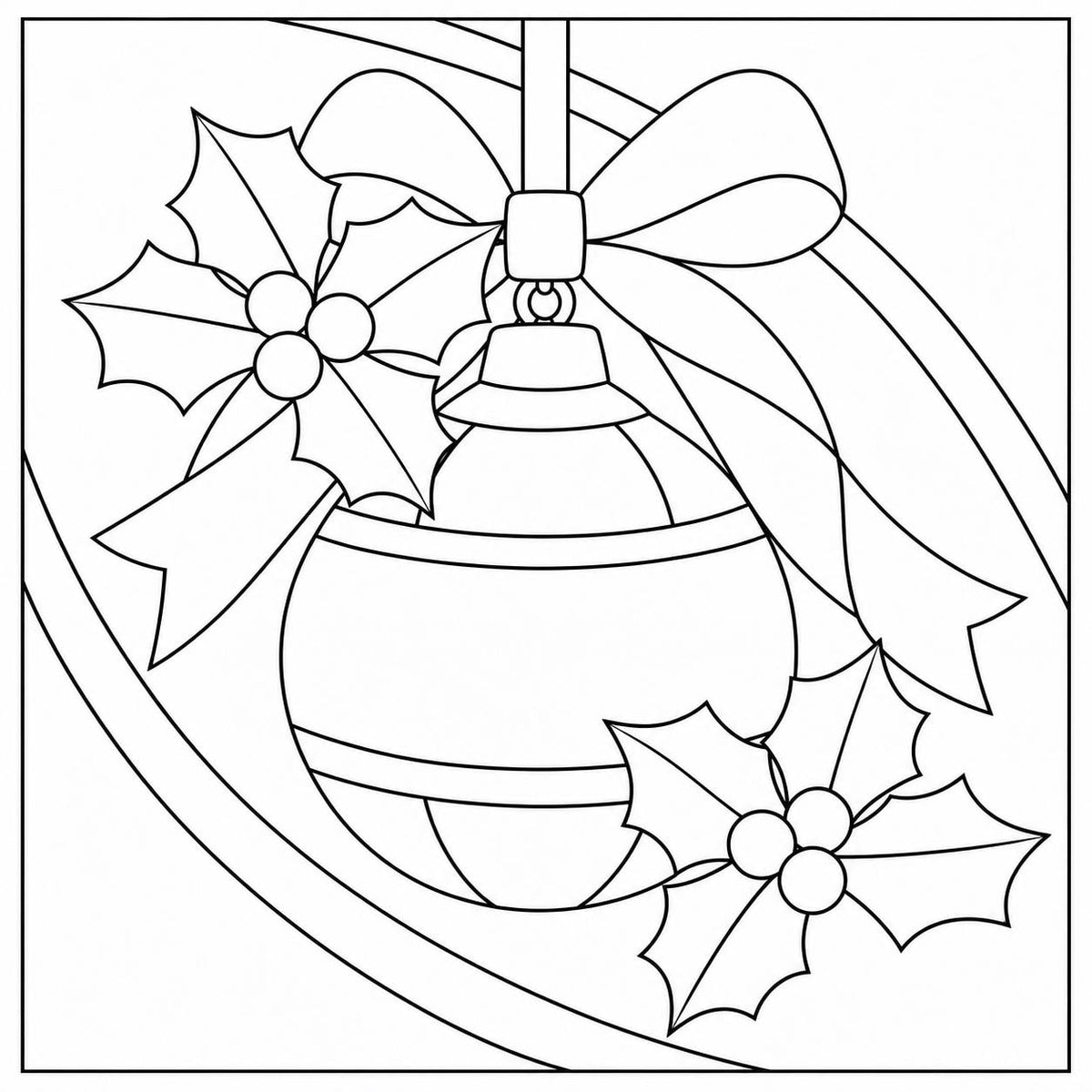 Kinusaiga Fabric Mosaic Christmas Bauble Kit | Christmas Craft Kit for Adults | Festive Wall Art | Beginners No Sew Craft Gift