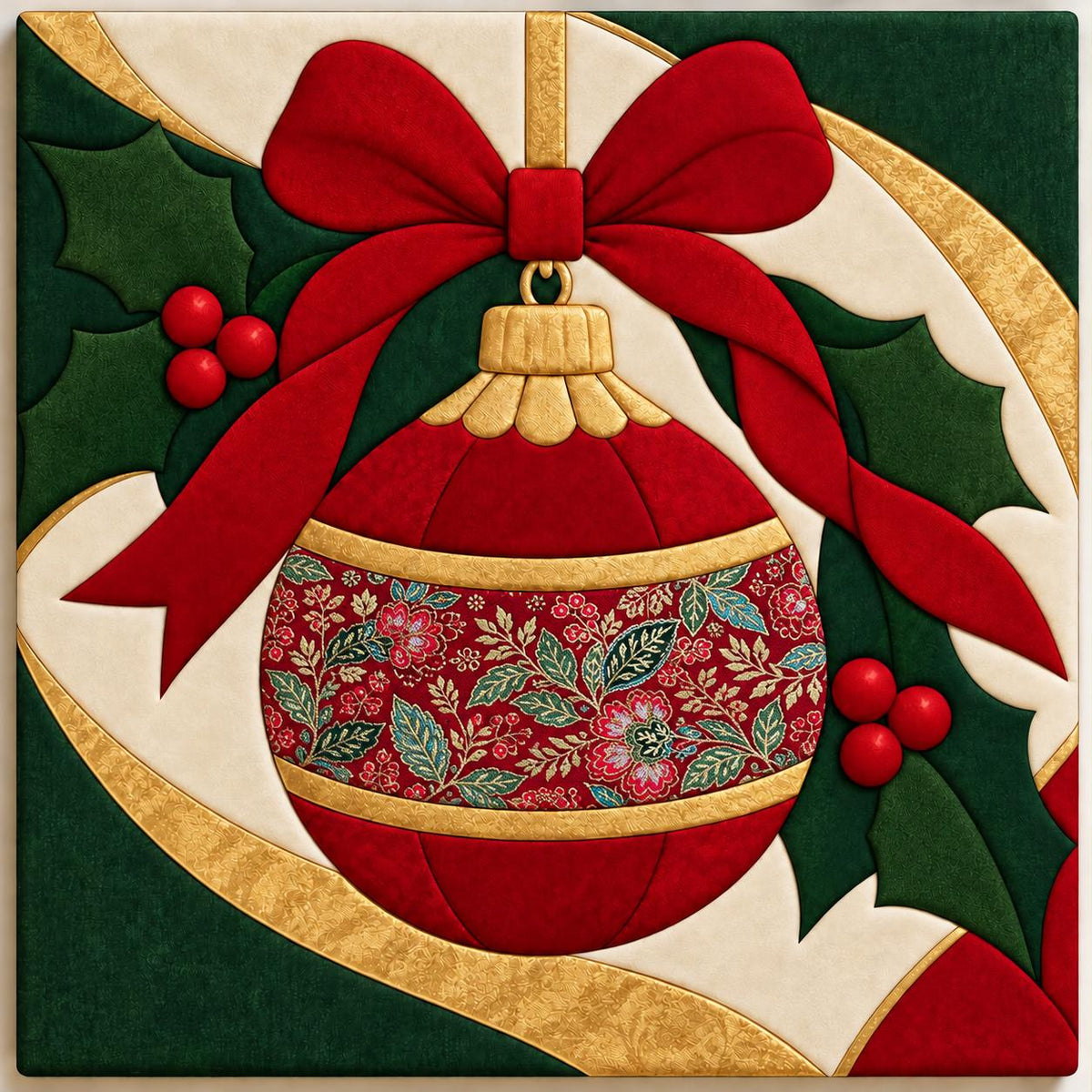 Kinusaiga Fabric Mosaic Christmas Kits Bulk Buy | Christmas Craft Kit for Adults | Festive Wall Art | Beginners No Sew Craft Gift