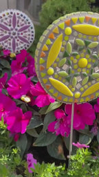 Golden Sunshine Flower Pop Garden Flower Mosaics - DIY Mosaic Craft Kit - Perfect Gift Idea