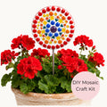 Rainbow Dot Flower Pop Mosaic Kit – DIY Garden Mosaic Craft Kit for Beginners